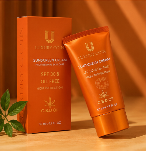 کرم ضد آفتاب spf30 برند لاکچری کوین ساخت فرانسه مناسب برای تمامیه پوست ها