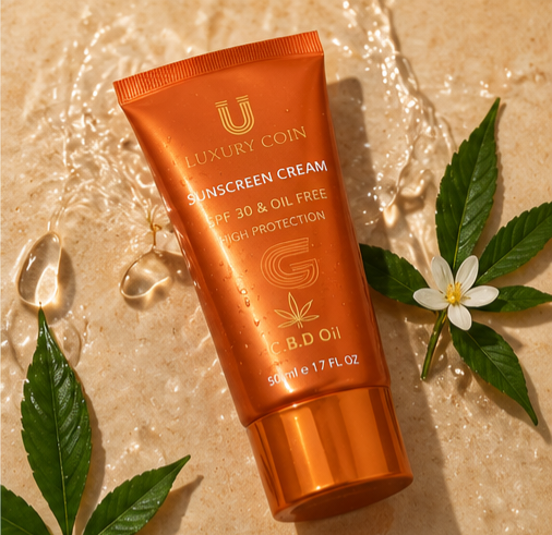 کرم ضد آفتاب spf30 برند لاکچری کوین ساخت فرانسه مناسب برای تمامیه پوست ها